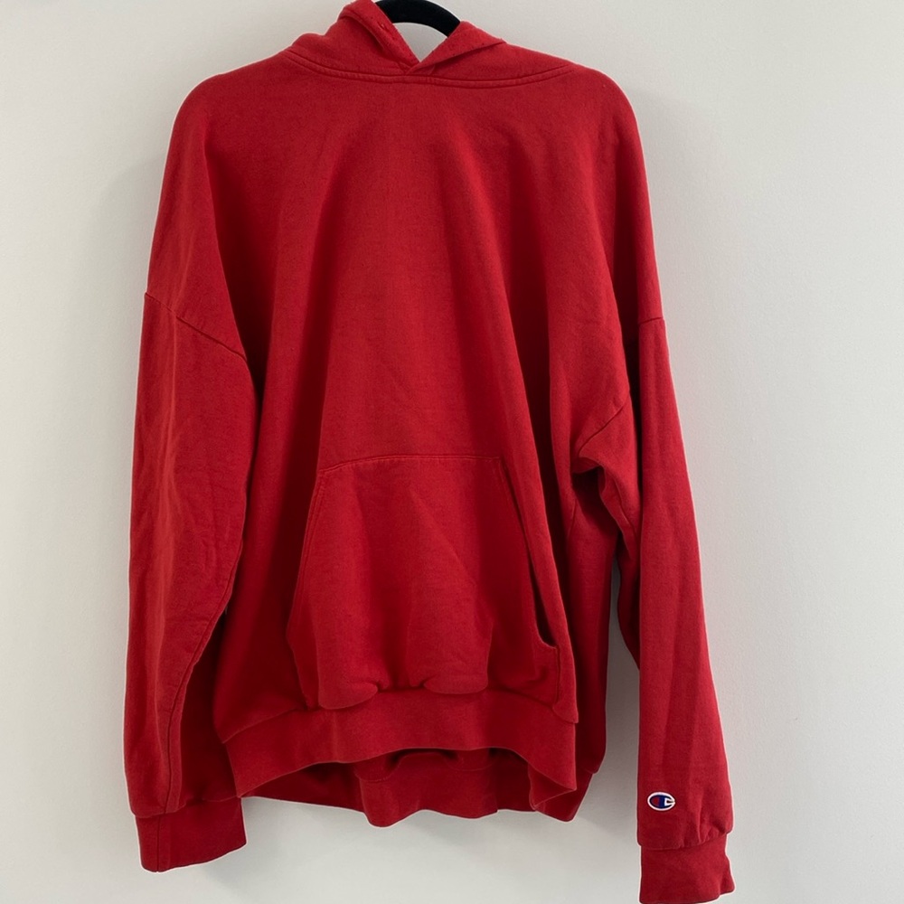 Red Champion Sweater Hoodie - XL